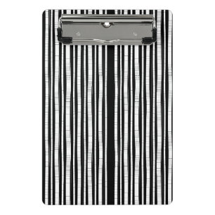 Minicarpeta De Pinza Patrón moderno de rayas verticales