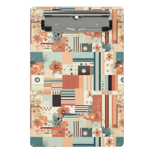 Minicarpeta De Pinza Patrón Vintage de Floral y cámara (4)