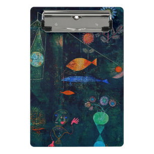 Minicarpeta De Pinza Paul Klee Fish Magic Resumen Pintura de arte gráfi