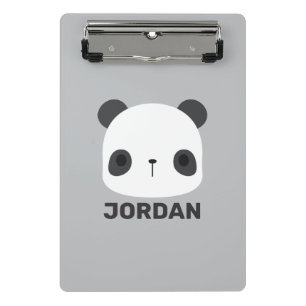 Minicarpeta De Pinza Pequeño oso oso panda con nombre personalizado