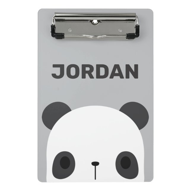 Minicarpeta De Pinza Pequeño oso oso panda con nombre personalizado (Anverso)