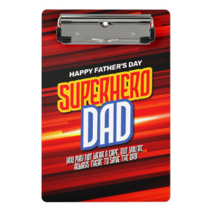 Minicarpeta De Pinza Personaliza a SuperHero Dad