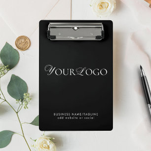 Minicarpeta De Pinza Personalizado delgado de la Compañía Negra Horizon