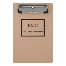 Personalizado Monogramado elegante negro y rosa