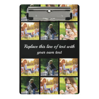 Minicarpeta De Pinza Personalizar el collage de fotografías y el texto