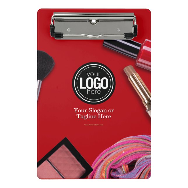 Minicarpeta De Pinza Personalizar negocio | Moderna Empresa de maquilla (Anverso)