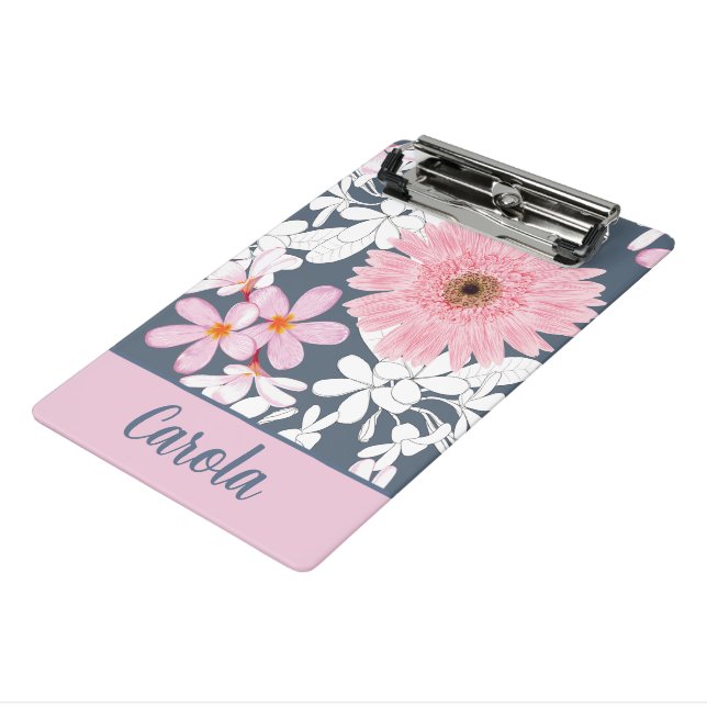 Minicarpeta De Pinza Personalized Blush Floral Planner (Angulado 3)