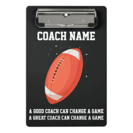 Minicarpeta De Pinza Personalized Custom Football Coach From The Team