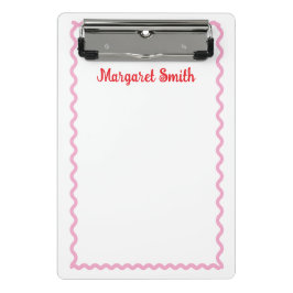 Minicarpeta De Pinza Personalized Monogram Notepads with Scallop Border