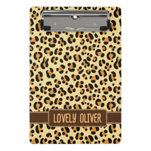 Minicarpeta De Pinza Piel leopardo salvaje