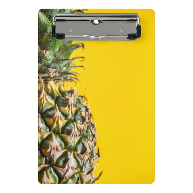 Minicarpeta De Pinza Piña de fondo amarillo (Anverso)