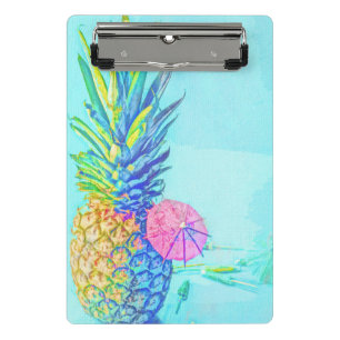 Minicarpeta De Pinza Piña Tropical