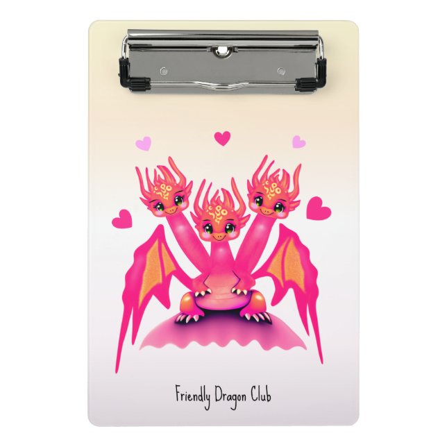 Minicarpeta De Pinza Pink dragons (Anverso)