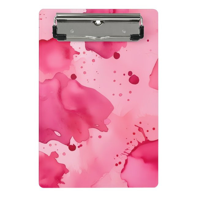 Minicarpeta De Pinza Pink on Pink Abstract  (Anverso)