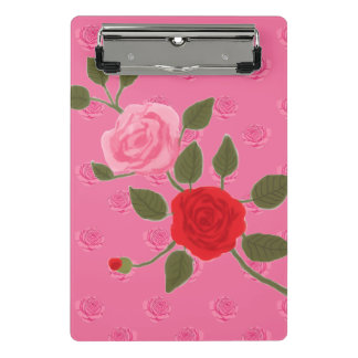 Minicarpeta De Pinza Pink roses