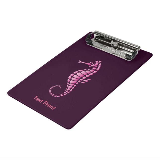 Minicarpeta De Pinza Pink Seahorse (Angulado 3)