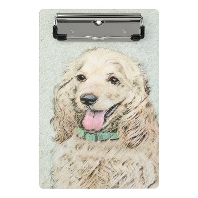 Minicarpeta De Pinza Pintura Buff de Cocker Spaniel - Arte Perro Origin (Anverso)