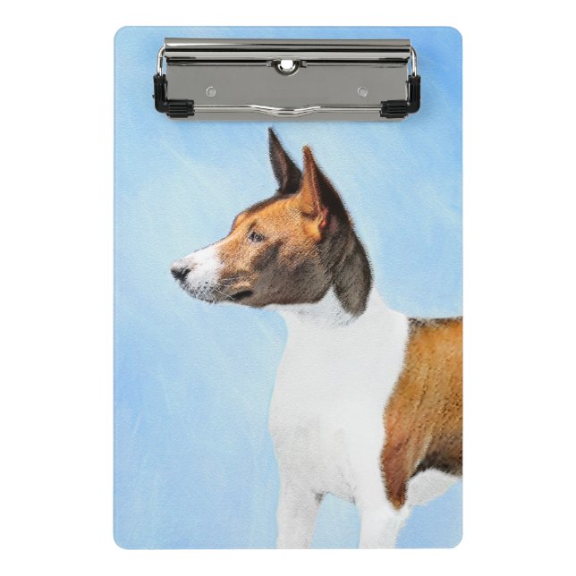 Minicarpeta De Pinza Pintura de Basenji - Arte original muy bonito (Anverso)