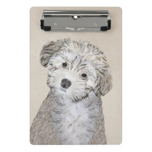 Minicarpeta De Pinza Pintura de cachorro habanesa - Arte de perro origi