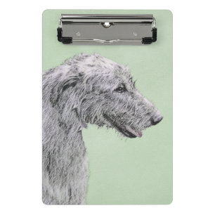Minicarpeta De Pinza Pintura de lobo irlandesa - Arte de perro original