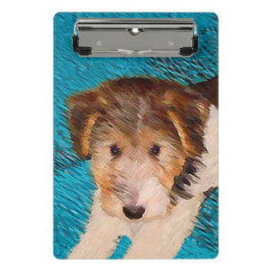 Minicarpeta De Pinza Pintura de pipa de Fox Terrier - Arte Perro Origin