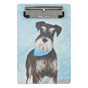 Minicarpeta De Pinza Pintura Schnauzer (en miniatura) - Perro original 