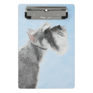 Minicarpeta De Pinza Pintura Schnauzer (gigante, estándar) - Arte de p
