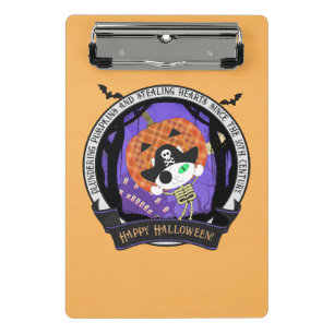 Minicarpeta De Pinza Pirata skeleton cat