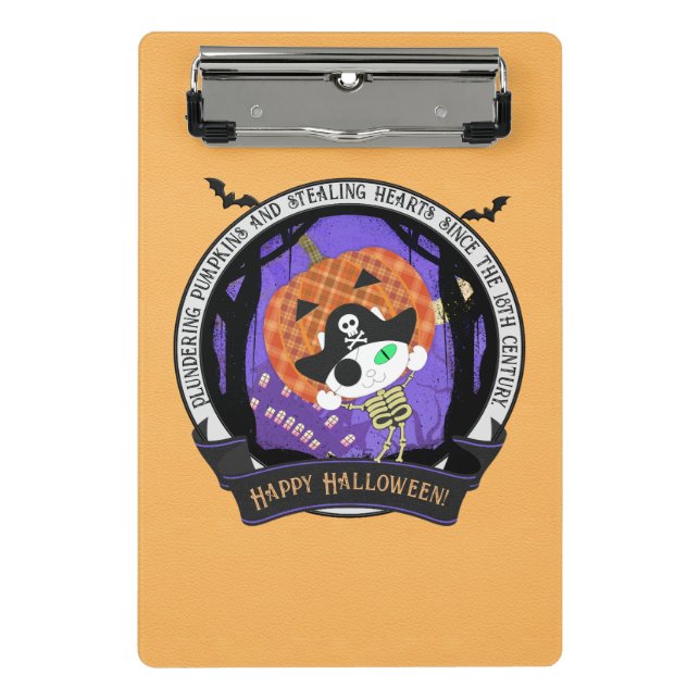 Minicarpeta De Pinza Pirata skeleton cat (Anverso)
