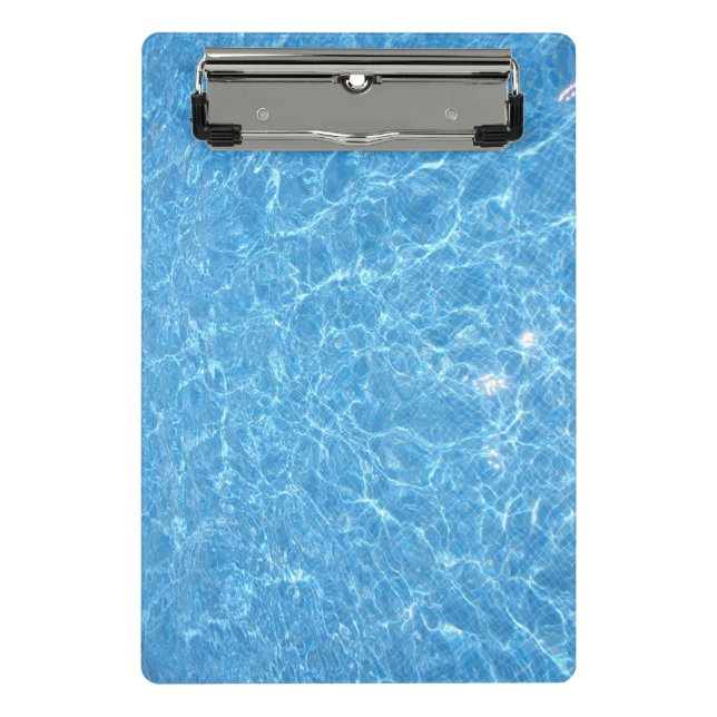 Minicarpeta De Pinza Piscina Blue Water Aqua Template Moderno (Anverso)