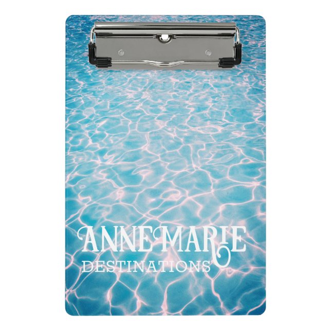 Minicarpeta De Pinza Piscina de verano acuático personalizada (Anverso)
