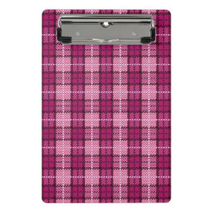 Minicarpeta De Pinza Pixel Plaid_Magenta-Black