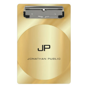 Minicarpeta De Pinza Plantilla de Monograma Moderno Elegante con aspect