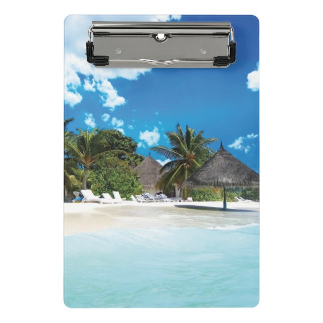 Minicarpeta De Pinza Playa Exótica (Anverso)
