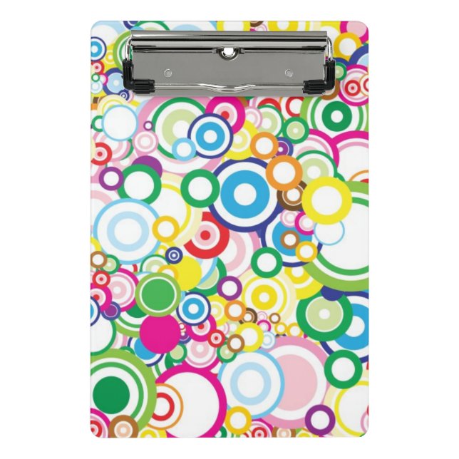 Minicarpeta De Pinza Porción de círculos vivos (Anverso)