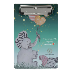 Minicarpeta De Pinza Portada de elefante Eleze & Polka Hen