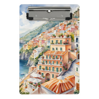Minicarpeta De Pinza Positano: Acuarela Encanta la Costa Amalfitana de