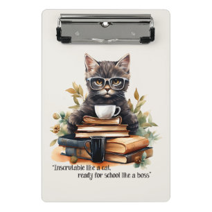 Minicarpeta De Pinza Preparado Para La Escuela Como Un Jefe