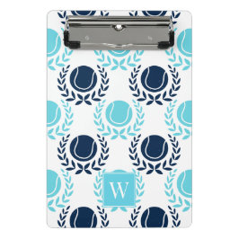 Minicarpeta De Pinza Preppy Tennis Laurel Wreath - Navy & Turquoise