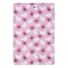 Minicarpeta De Pinza Pretty Pink Butterfly Mini Clipboard
