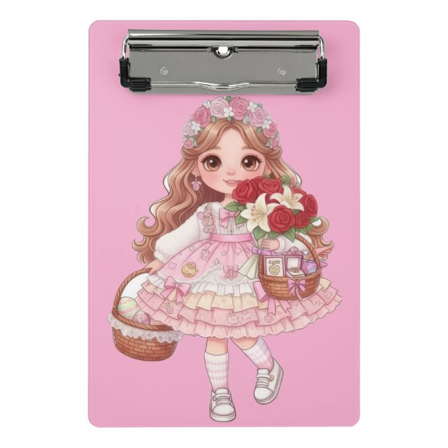 Minicarpeta De Pinza princesa de corazones (Anverso)
