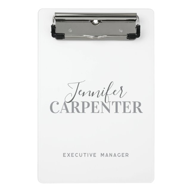 Minicarpeta De Pinza Profesional elegante minimalista moderno sencillo (Anverso)