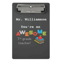 Profesora De Séptimo Grado Gracias Increíble