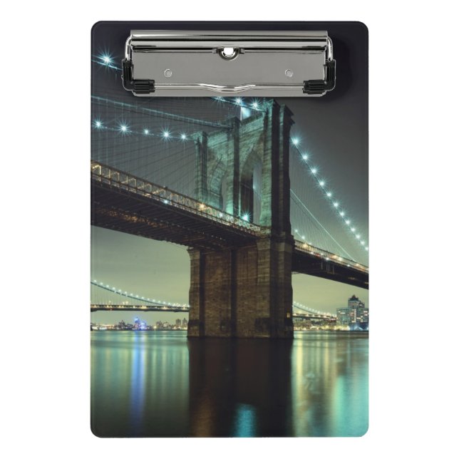 Minicarpeta De Pinza Puente de Brooklyn en el puente de Manhattan de la (Anverso)