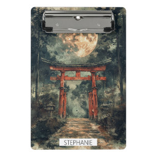 Minicarpeta De Pinza Puerta del Templo Vermillion Acuarela Tinta (3)