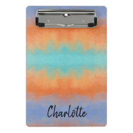 Minicarpeta De Pinza Puesta de sol retro