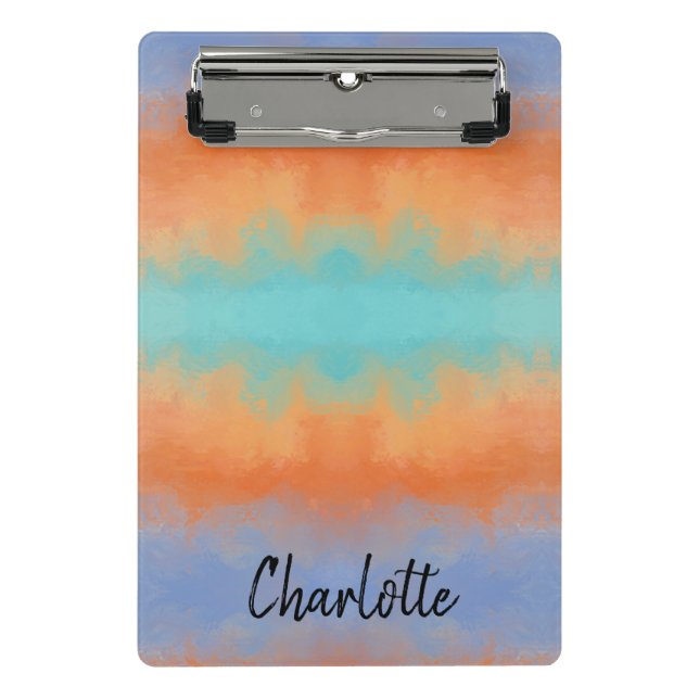 Minicarpeta De Pinza Puesta de sol retro (Anverso)