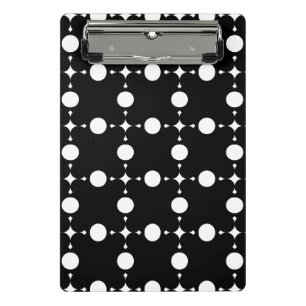 Minicarpeta De Pinza Puntos de Polka Blanco, Patrón De Punto De Polka,