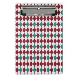 Minicarpeta De Pinza Purpurina de diamantes rojos y azules