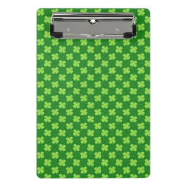 Minicarpeta De Pinza Purpurina Green Shamrock